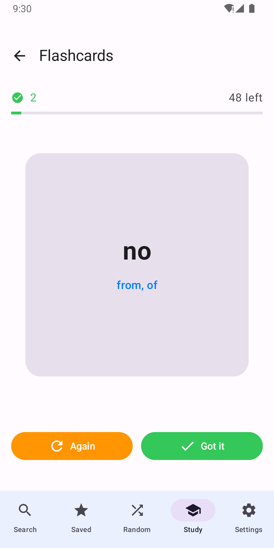 Lets woordenboek — flashcards