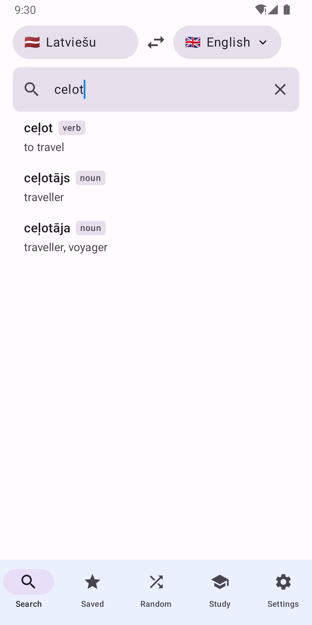 Lets woordenboek — zoekresultaten
